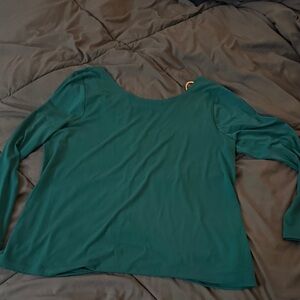 Lane Bryant Emerald Long Sleeve Tee